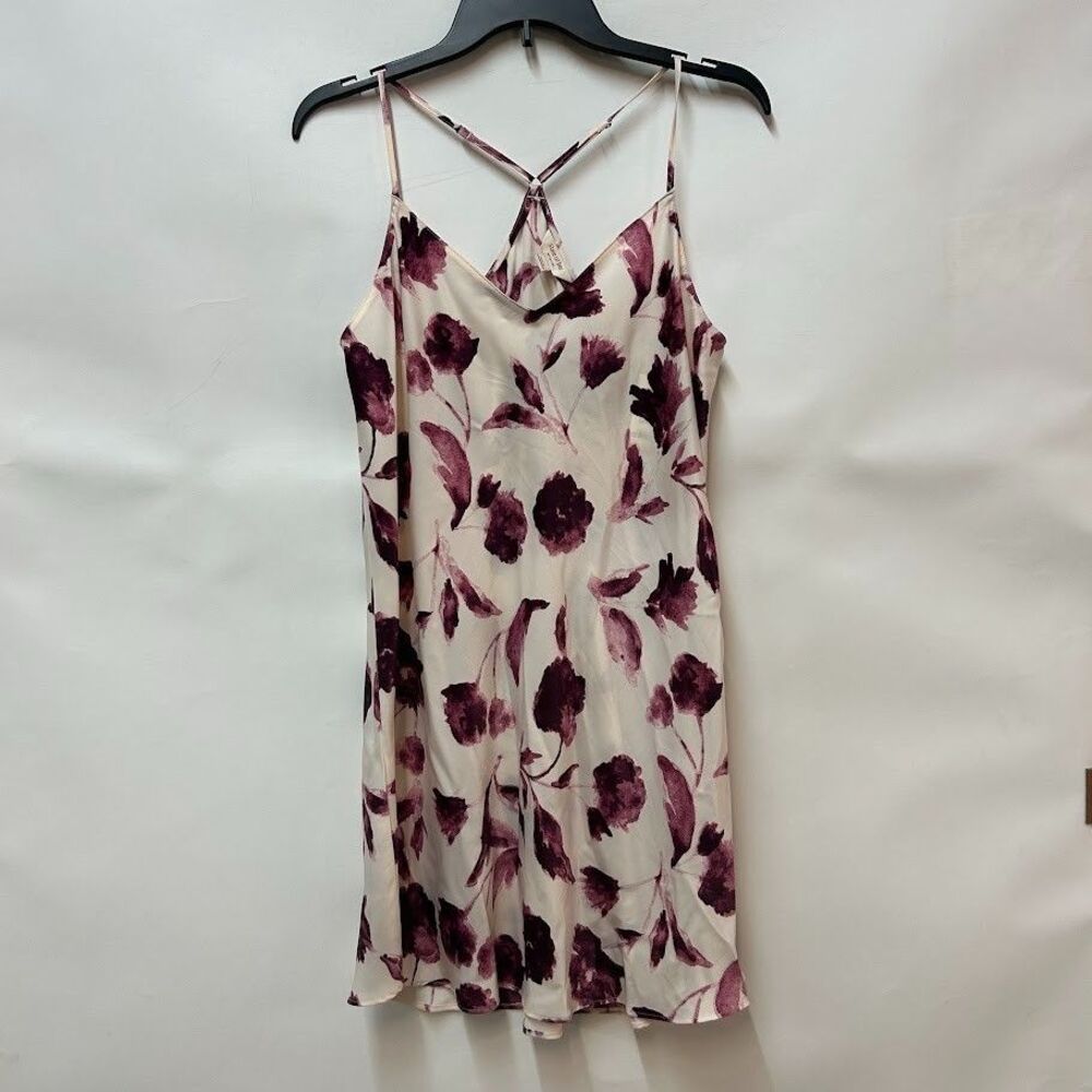 State of Day Womens S Watercolor Floral Print Sleeveless Sleeping Gown NWT CZ47